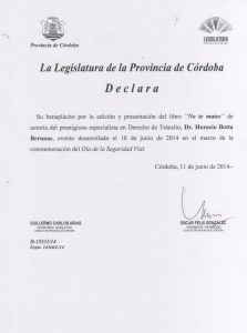 Documento de Legislatura de Córdoba